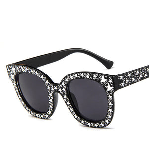 Olivia Full Stars Cat Eye Sunglasses
