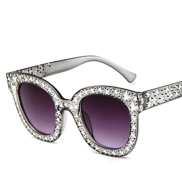 Olivia Full Stars Cat Eye Sunglasses