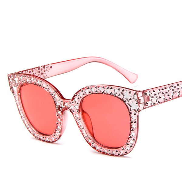 Olivia Full Stars Cat Eye Sunglasses