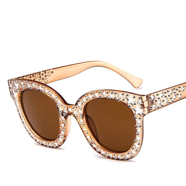 Olivia Full Stars Cat Eye Sunglasses